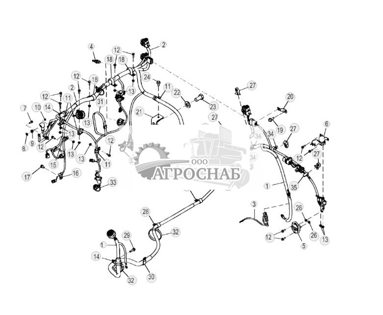 Крепежные детали жгута проводов двигателя (Engine 6090HDW37-) - ST880266 162.jpg